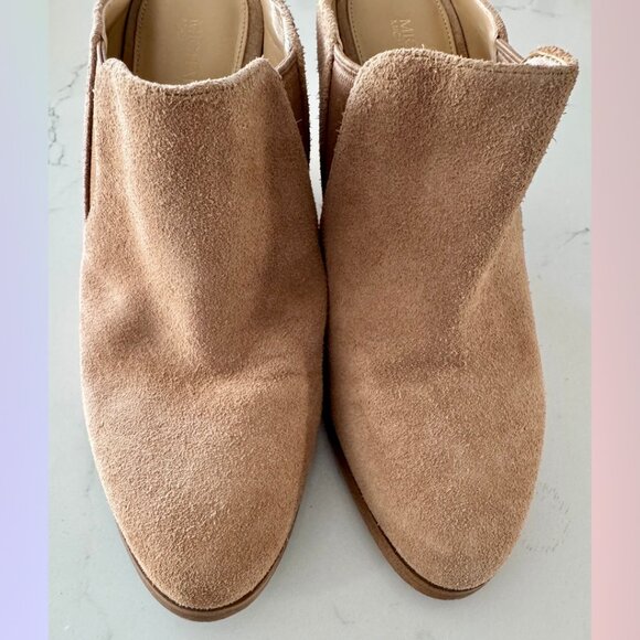Michael Kors Tan Suede Heel Slip-Ons – Size 7.5 - Picture 3 of 7